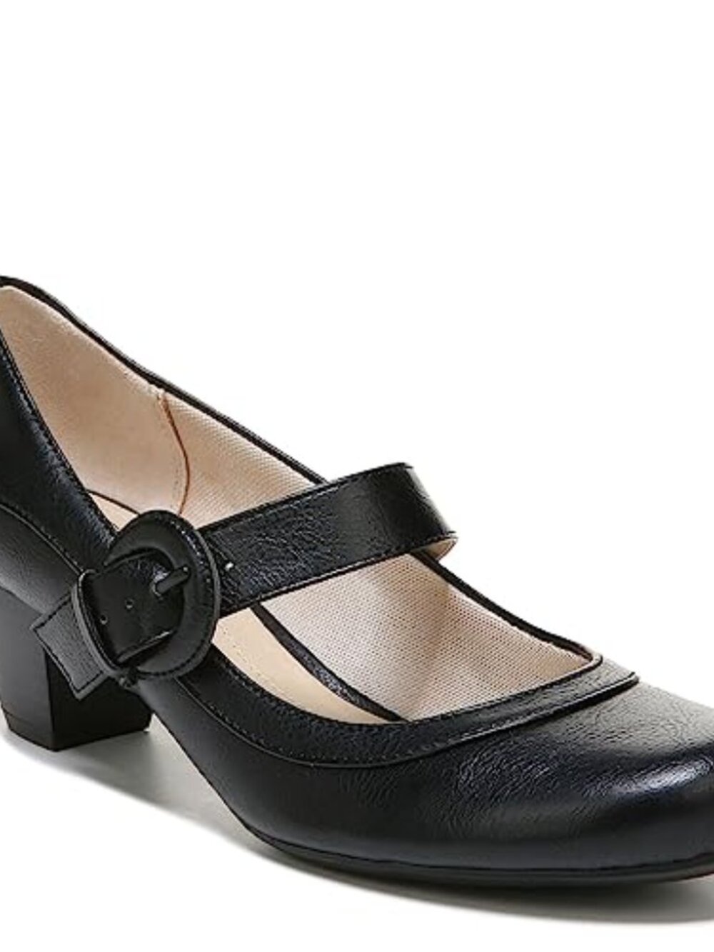 LifeStride Rozz Mary Jane Pumps Women's Faux Leather Block Heel Slip-On Shoes - Picture 4 of 7